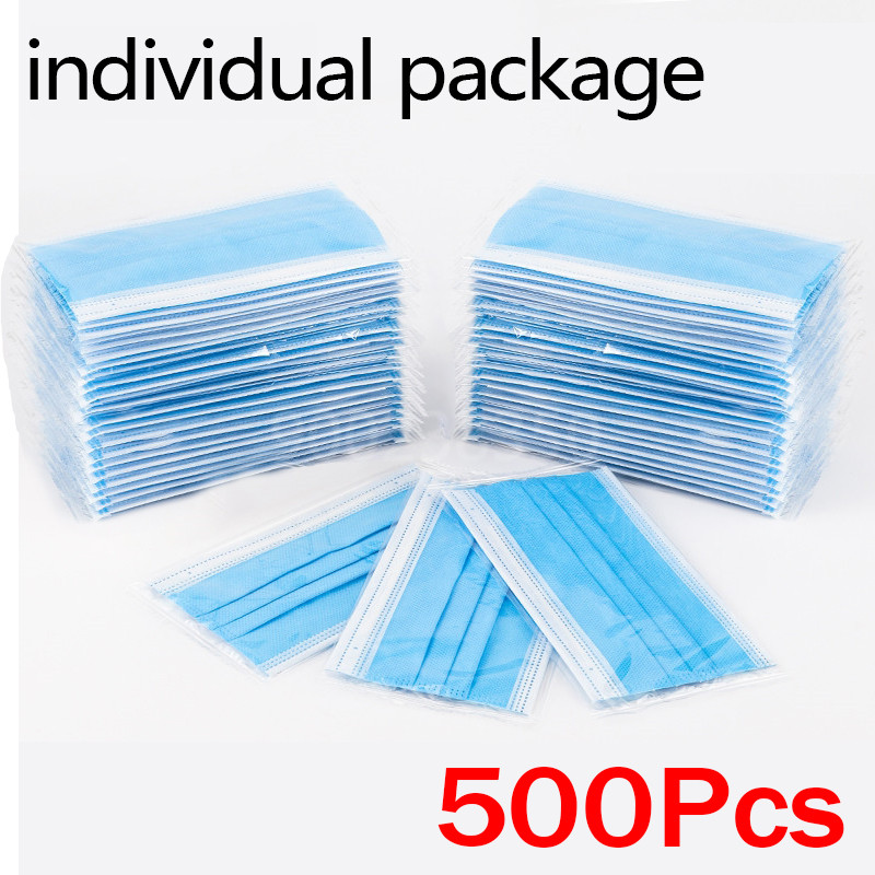 10-500 stuks wegwerp volwassen - Disposable Mask Blue recensie en prijs